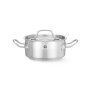 HENDI Kochtopf, niedrig - mit Deckel, Profi Line, 2,8L, ⌀200x(H)90mm