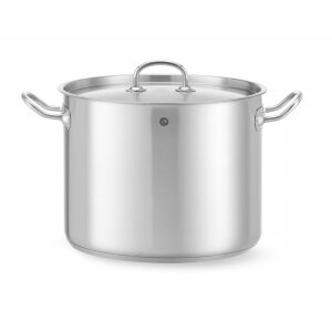 HENDI Kochtopf, hoch - mit Deckel, Kitchen Line, 13,5L,...