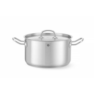 HENDI Kochtopf, mittel - mit Deckel, Kitchen Line, 6L,...
