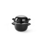 HENDI Muscheltopf, emailliert - mit Deckel, 2L, ⌀200x(H)180mm