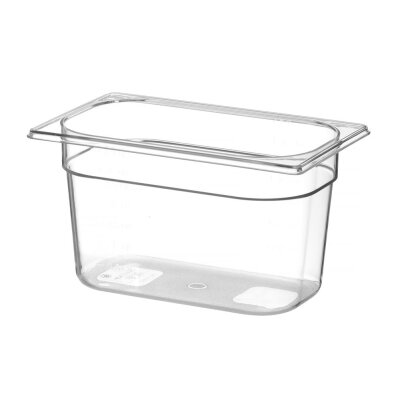 HENDI Gastronorm-Behälter 1/4, Profi Line, GN 1/4, 5,5L, Transparent, 265x162x(H)200mm