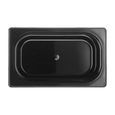 HENDI Gastronorm-Behälter 1/4, Profi Line, GN 1/4, 2,8L, Schwarz, 265x162x(H)100mm