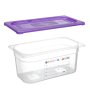 HENDI Gastronorm-Deckel violett, GN 1/3, Violett, 325x176mm