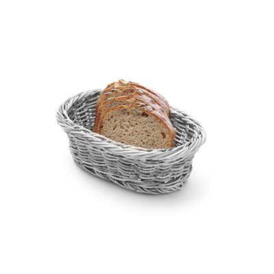 HENDI Brotkorb, oval, Hellgrau, 250x190x(H)65mm