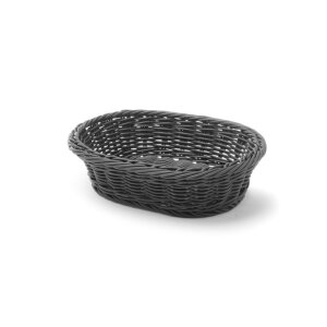 HENDI Brotkorb, oval, Schwarz, 250x190x(H)65mm