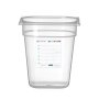 HENDI Gastronorm-Behälter 1/6, GN 1/6, 2,4L, Transparent, 176x162x(H)150mm