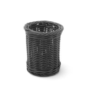 HENDI Besteckkorb, Schwarz, ⌀100x(H)120mm