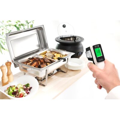 HENDI Infrarot-Thermometer mit Sonde, 39x53x(H)158mm