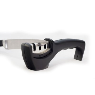 HENDI Messerschärfer, Schwarz, 200x46x(H)75mm