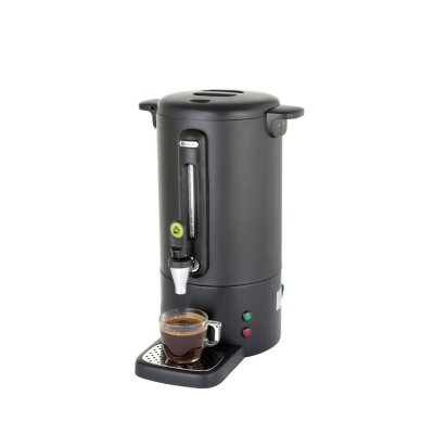 HENDI Perkolator UNIQ, designed by Robert Bronwasser, 7L, Schwarz, 220-240V/1050W, 307x330x(H)450mm