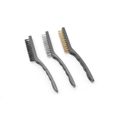 HENDI Drahtbürsten-Set, schmal - 3 Stk., 3 Stk., (L)230mm