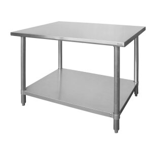 HENDI Zentraler Arbeitstisch, Budget Line, 1600x600x(H)850mm