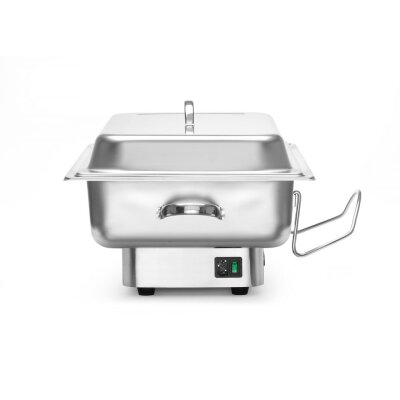 HENDI Chafing dish elektrisch Pollina, Profi Line, 9L, Silber, 230V/900W, 587x440x(H)273mm