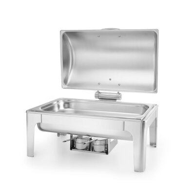 HENDI Chafing Dish GN 1/1, Spiegelglanz, Profi Line, 9L, 570x405x(H)320mm