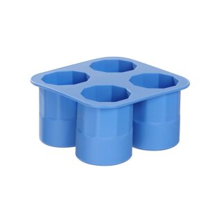 BarUp Eiswürfelform, Shotglas, Blau, 122x122x(H)60mm