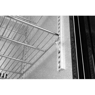 Arktic Kühlschrank hinten mit doppelten Schiebetüren, 158L, Schwarz, 220-240V/160W, 900x520x(H)865mm