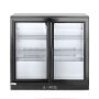 Arktic Kühlschrank hinten mit doppelten Schiebetüren, 158L, Schwarz, 220-240V/160W, 900x520x(H)865mm