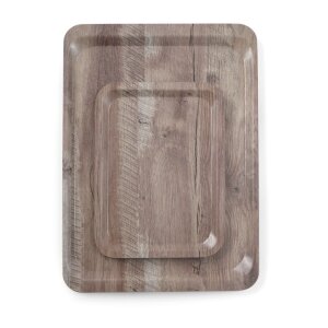 AmerBox Serviertablett aus Melamin mit Holzoptik , Holz...