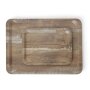HENDI Serviertablett aus Melamin mit Holzoptik , Holz dunkel, 370x530mm