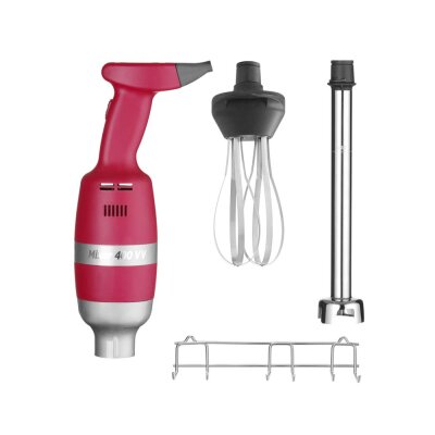 HENDI Stabmixer Profi Line 400 - Geschwindigkeit regelbar, Set inkl. Ablagegestell, Profi Line, 230V/400W, ⌀100x(H)765mm