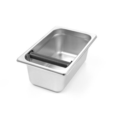 HENDI Kaffeesatz-Abklopfbehälter, GN 1/4, 265x162x(H)100mm