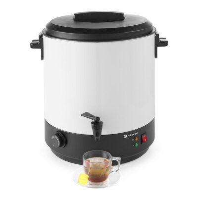 HENDI Heißgetränkespender, 25L, Weiß, 230V/2500W, 435x441x(H)500mm