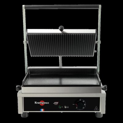 Krampouz Kontaktgrill 2600 Watt, GECID4BO, Grillplatte Grill Döner Paninigrill