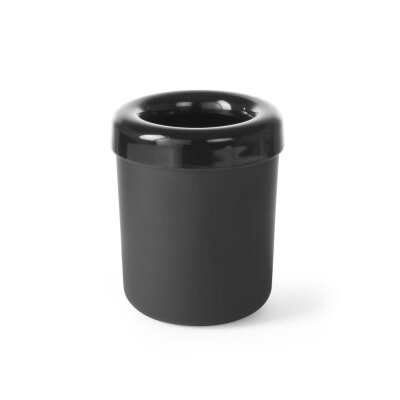 HENDI Tischabfalleimer oder Besteckhalter, Schwarz, ⌀130x(H)160mm