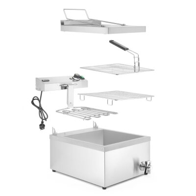 HENDI Fritteuse, 12L, 230V/3500W, 630x860x(H)438mm