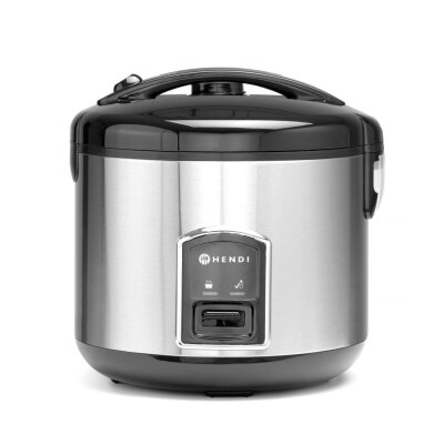 HENDI Reiskocher mit Dampfgarfunktion, Profi Line, 1,8L, 230V/700W, ⌀280x(H)285mm