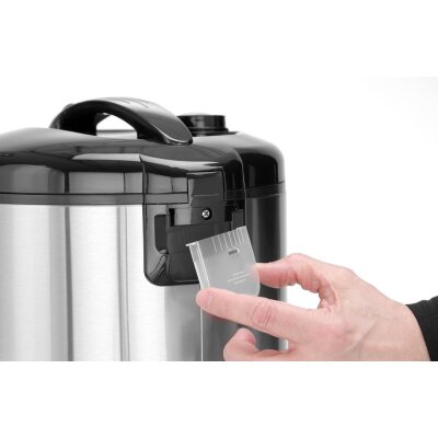 HENDI Reiskocher mit Dampfgarfunktion, Profi Line, 1,8L, 230V/700W, ⌀280x(H)285mm