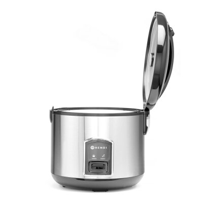HENDI Reiskocher mit Dampfgarfunktion, Profi Line, 1,8L, 230V/700W, ⌀280x(H)285mm