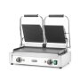 HENDI Kontaktgrill - Doppelversion, oben gerillt, unten glatt, 230V/3600W, 570x375x(H)216mm