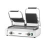 HENDI Kontaktgrill - Doppelversion, oben gerillt, unten glatt, 230V/3600W, 570x375x(H)216mm