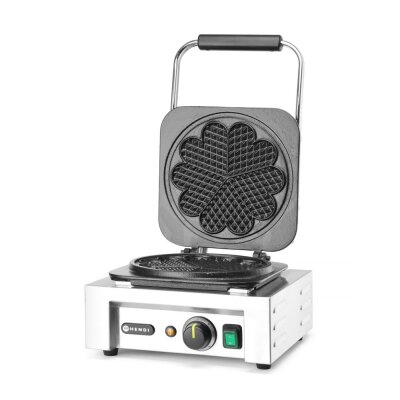 HENDI Waffeleisen Herz, 230V/2200W, 330x543x(H)251mm