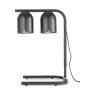 HENDI Wärmebrücke mit 2 Infrarotlampen, Silber, 230V/250W, 453x360x(H)790mm