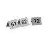 HENDI Tischnummern, Nummer 61-72, 50x35x(H)40mm