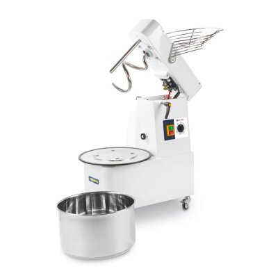 HENDI Spiralmixer mit aufklappbarem Kopf und abnehmbarer Schüssel, 35 kg/h, 10L, 230V/370W, 380x590x(H)575mm