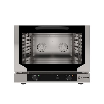 HENDI Konvektionsofen mit Beschwadung 4x 600x400mm, 220-240V/6400W, 783x755x(H)634mm