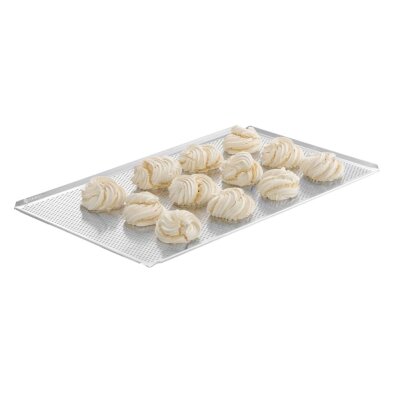 HENDI Backblech perforiert, GN 1/1, Silber, 530x325x(H)10mm, Rechteckig