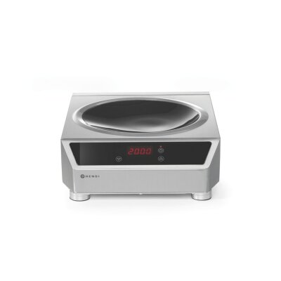 HENDI Induktionswok Modell 3500, Profi Line, Induktionswok+Pfanne, 230V/3500W, 340x450x(H)295mm