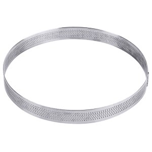 CONTACTO Tortenbodenring, rund, perforiert 18 cm