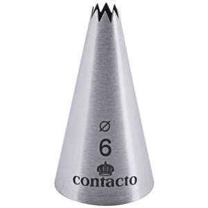 CONTACTO Sterntülle, 8-zackig 6 mm