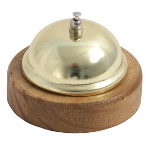 CONTACTO Messingbeschichtete Rezeptionsklingel