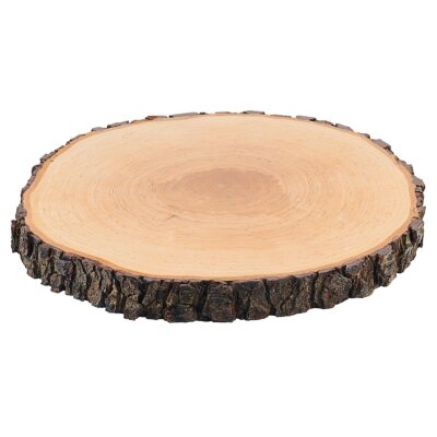 CONTACTO Rindenbrett, rund 27 cm - 30 cm