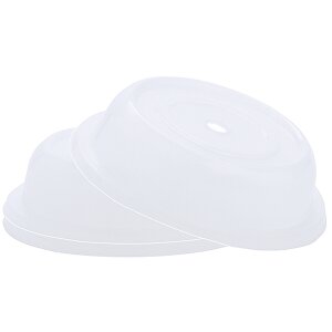 CONTACTO Tellerglocke, transparent-weiß 30 cm