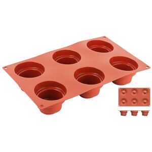 CONTACTO Silikon-Backmatte, WENDELTURM mit 6 Formen