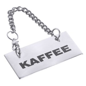 CONTACTO Schild für Kannen KAFFEE