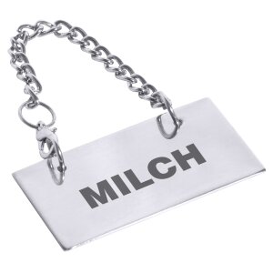 CONTACTO Schild für Kannen MILCH