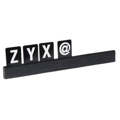 CONTACTO Buchstabenleiste schwarz